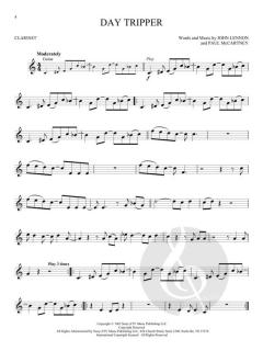 Instrumental Play-Along For Clarinet von The Beatles 