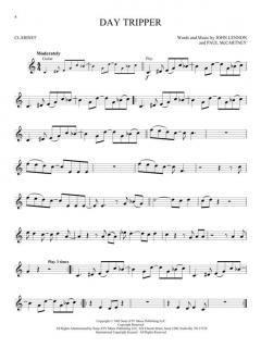 Instrumental Play-Along For Clarinet von The Beatles 