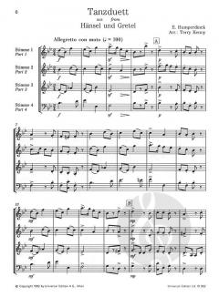 Air aus Rinaldo und Tanzduett aus Hänsel und Gretel von Engelbert Humperdinck für Holzbläser Quartett im Alle Noten Shop kaufen