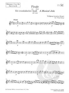 Ein musikalischer Spaß - Finale von Wolfgang Amadeus Mozart für Holzbläser-Ensemble (UE Bläser-Ensemble Band 8) im Alle Noten Shop kaufen