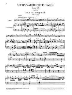 Variationen über Volksweisen op. 105 + 107 von Ludwig van Beethoven 