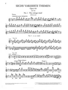 Variationen über Volksweisen op. 105 + 107 von Ludwig van Beethoven 
