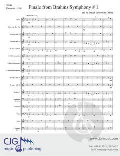 Finale from Brahms Symphony #1 von Johannes Brahms 