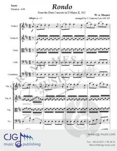Rondo from Horn Concerto in D Major, K. 412 von Wolfgang Amadeus Mozart 