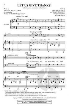 Let Us Give Thanks! von Michael Barrett (Download) 