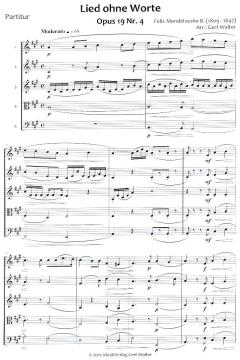 Lied ohne Worte, op. 19, 4 von Felix Mendelssohn Bartholdy (Download) 