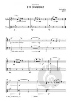 For Friendship von Judith Weir 