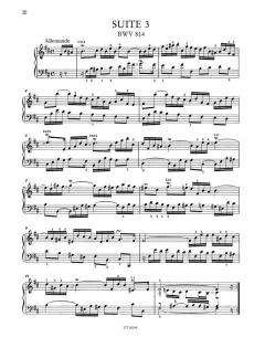 Französische Suiten BWV 812-817 von Johann Sebastian Bach 