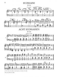 Ländler, Ecossaisen, Menuette von Franz Schubert 