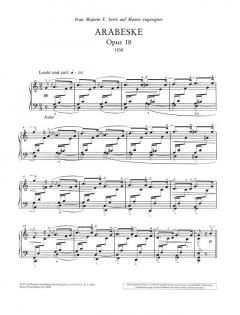 Arabeske und Blumenstück op. 18 und 19 von Robert Schumann 