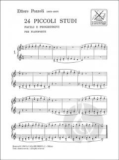 24 Piccoli Studi Facili E Progressivi von Ettore Pozzoli 