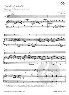 Sonate in g-Moll BWV 1020 von Johann Sebastian Bach 