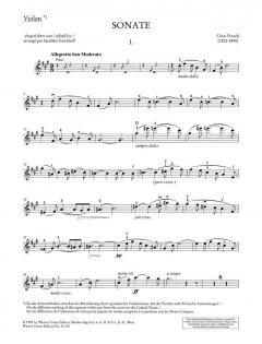 Sonate für Violine und Klavier A-Dur von Cesar Franck im Alle Noten Shop kaufen