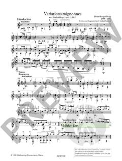 Variations mignonnes / Nocturne / Capriccio op. 13/7 / op. 4/1 / op. 13/3 