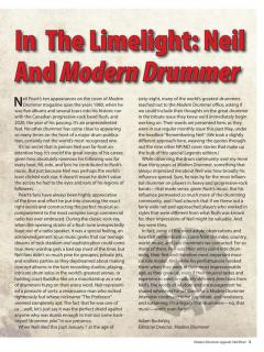 Modern Drummer Legends: Rush's Neil Peart 
