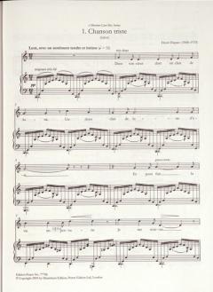 Sämtliche Lieder für Singstimme und Klavier von Henri Duparc 