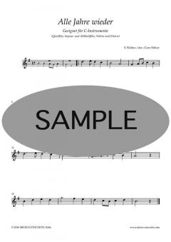 Weihnachtslieder für C-Instrumente (Download) 