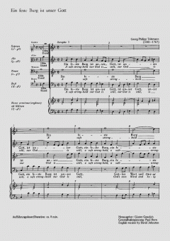 Ein feste Burg ist unser Gott TVWV8:7 von Georg Philipp Telemann 