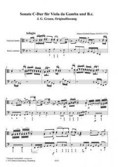 Sonate C-Dur von Johann Gottlieb Graun 