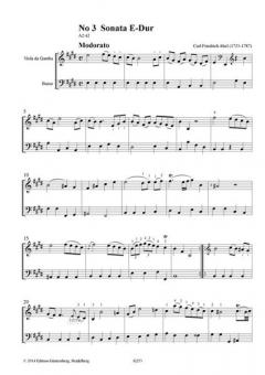 Die 2. Pembroke-Sammlung- 4 Duette für Viola da Gamba und Violoncello (Originalausgabe) von Carl Friedrich Abel im Alle Noten Shop kaufen
