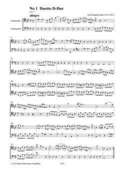 Die 2. Pembroke-Sammlung- Übertragung für 2 Violoncelli von Carl Friedrich Abel im Alle Noten Shop kaufen