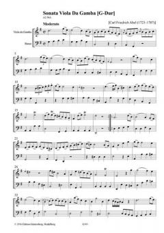 4 Sonaten (Maltzan III) von Carl Friedrich Abel 