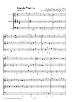 Intrada Violetta von Gottfried Finger 