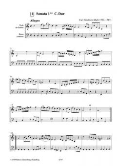 Die Pembroke-Sammlung- Sonaten 1-10 von Carl Friedrich Abel 
