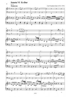 6 Cembalosonaten op. 2 - Sonaten 5-6 von Carl Friedrich Abel 