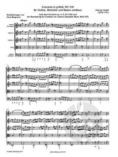2 Konzerte RV 316, 580 von Antonio Vivaldi 