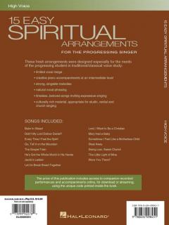 15 Easy Spiritual Arrangements High Voice 