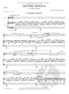 Second Sonata For Violin And Piano von William Bolcom im Alle Noten Shop kaufen