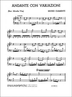 Andante con Variazoni von Muzio Clementi 