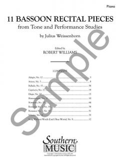 11 Bassoon Recital Pieces von Julius Weissenborn 