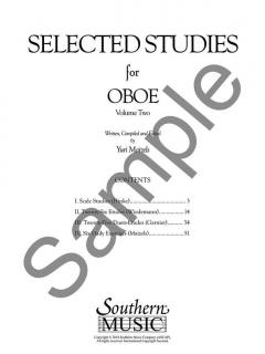 Selected Studies for Oboe Vol. 2 von Yuri Maizels im Alle Noten Shop kaufen