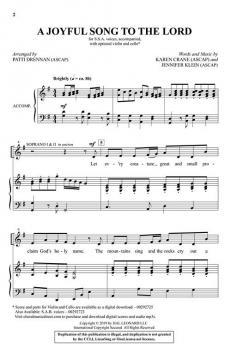 A Joyful Song to the Lord 