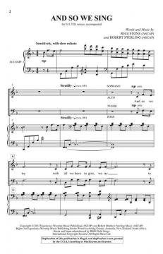 And So We Sing von Regi Stone (Download) 