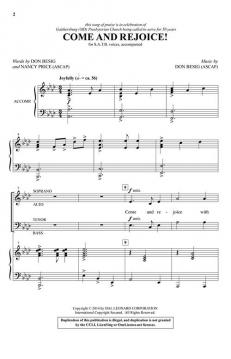 Come and Rejoice! von Don Besig 