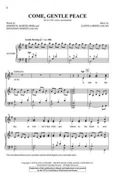 Come, Gentle Peace von Lloyd Larson (Download) 