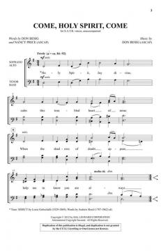 Come, Holy Spirit, Come von Don Besig (Download) 