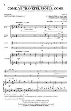Come, Ye Thankful People, Come von George J. Elvey (Download) 