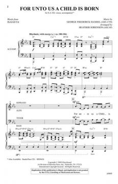 For Unto Us A Child Is Born von Heather Sorenson 