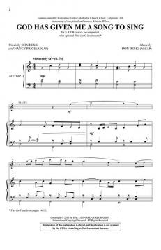 God Has Given Me a Song to Sing von Don Besig (Download) 
