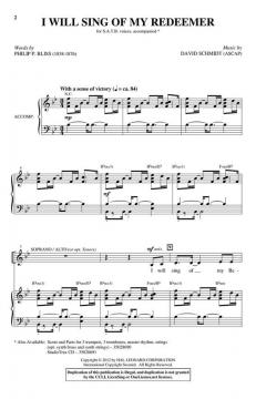 I Will Sing of My Redeemer von David Schmidt 