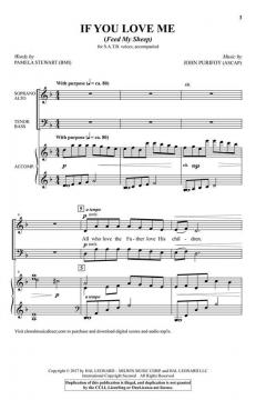 If You Love Me (Feed My Sheep) von Pamela Stewart (Download) 