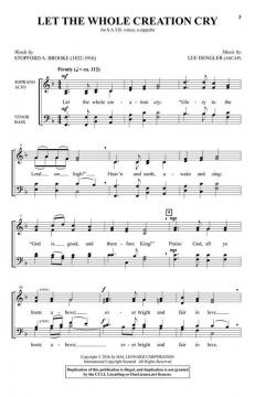 Let the Whole Creation Cry von Lee Dengler (Download) 