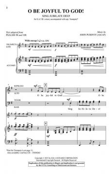 O Be Joyful to God! von John Purifoy (Download) 