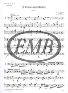 10 Etudes melodiques von Friedrich August Kummer 