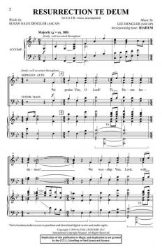 Resurrection Te Deum von Lee Dengler (Download) 