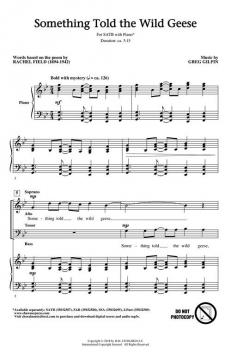 Something Told the Wild Geese von Greg Gilpin (Download) 